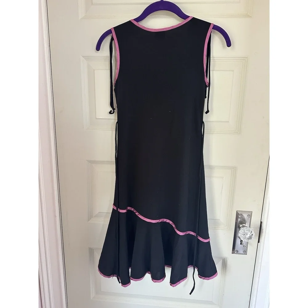 Justice Girls Dress Size 10 Black‎ & Pink Sleeveless Made In USA